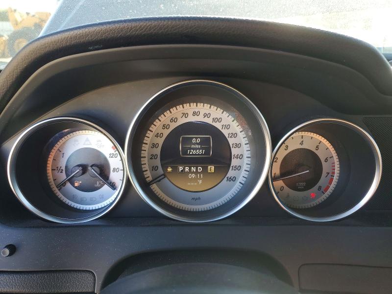 2012 Mercedes-benz C-klasse VIN WDDGF4HB7CR240422 COPART salvage auction — FRONT END, Ca - Salvage Certificate, sold $500 on 2026-08-18 (photo 9)