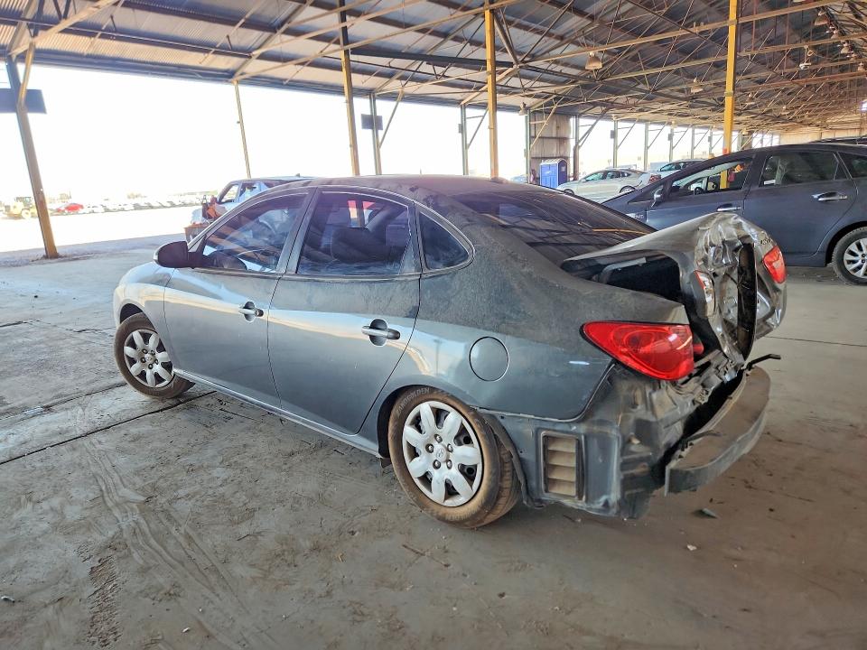 2007 Hyundai Elantra VIN KMHDU46D87U156504 COPART salvage auction — REAR END, Az - Certificate Of Title (P), sold $475 on 2026-07-27 (photo 2)