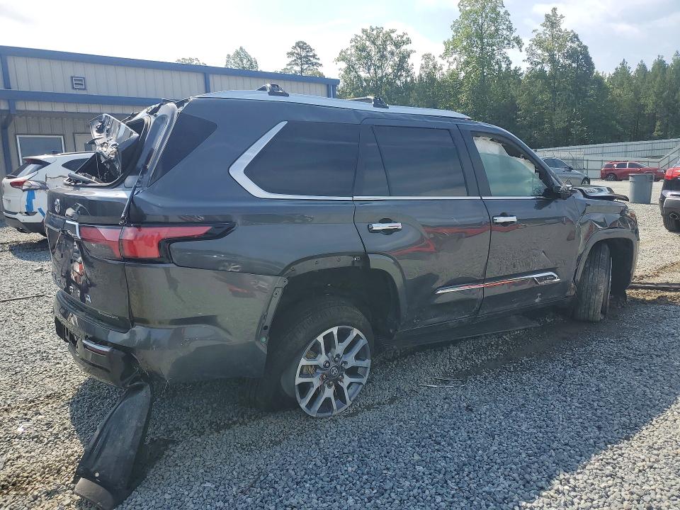 2026 Toyota Sequoia VIN 7SVAAABA4TX080255 COPART salvage auction — ROLLOVER, NC - SALVAGE CERTIFICATE OF TITLE, sold $22,600 on 2026-08-20 (photo 3)