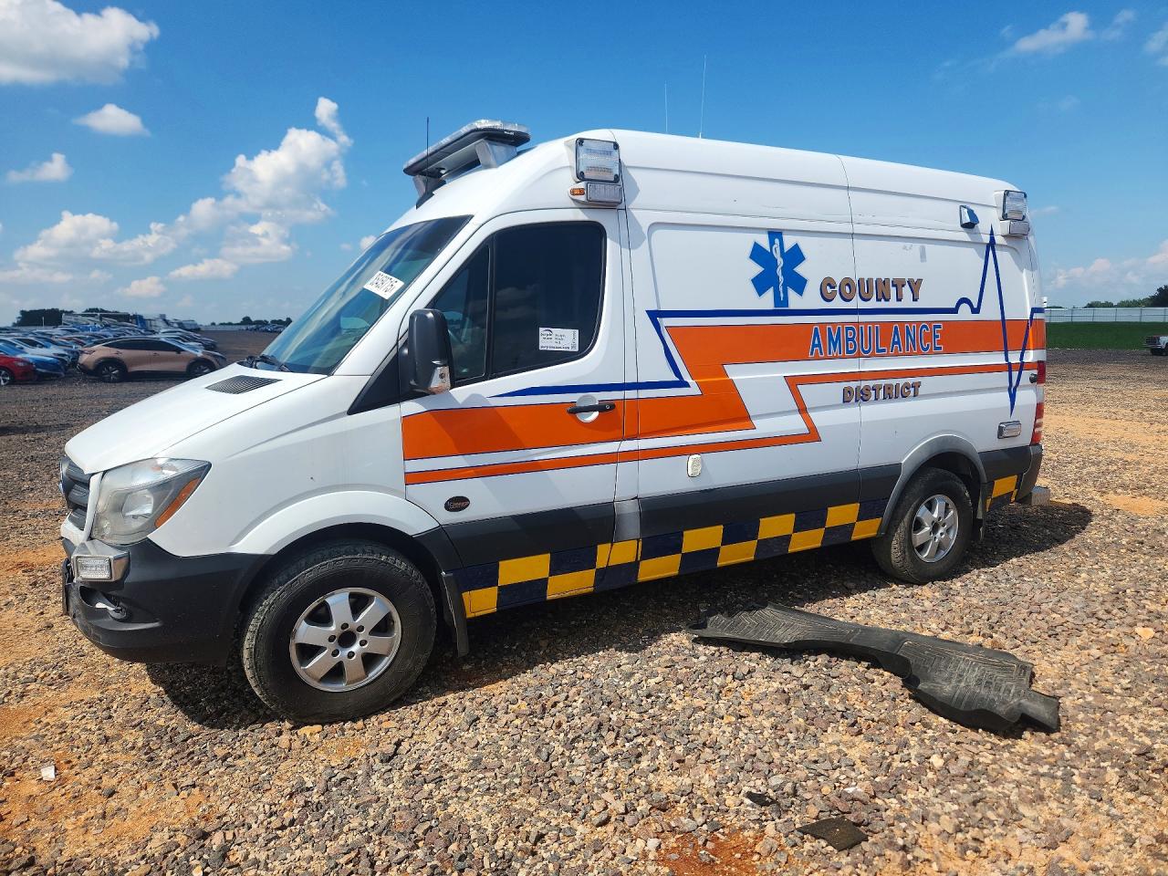 2017 Mercedes-Benz Sprinter VIN WDAPE7CDXHP384382 — COPART salvage auction photo