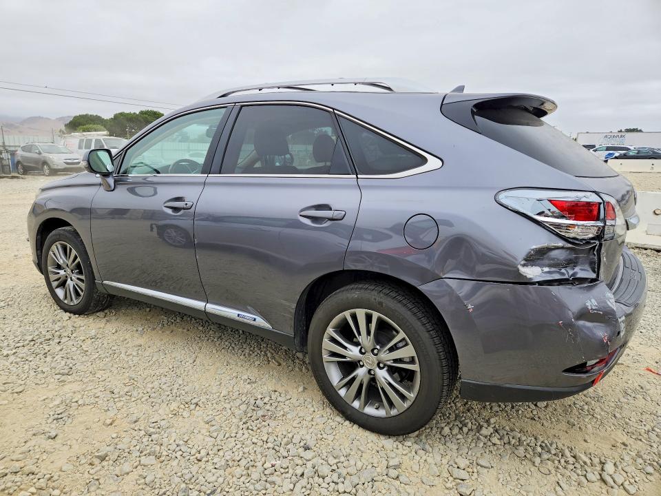 2013 Lexus Rx 450h VIN JTJBC1BA1D2437153 COPART salvage auction — REAR END, Ca - Salvage Certificate, sold $3,850 on 2026-07-07 (photo 2)
