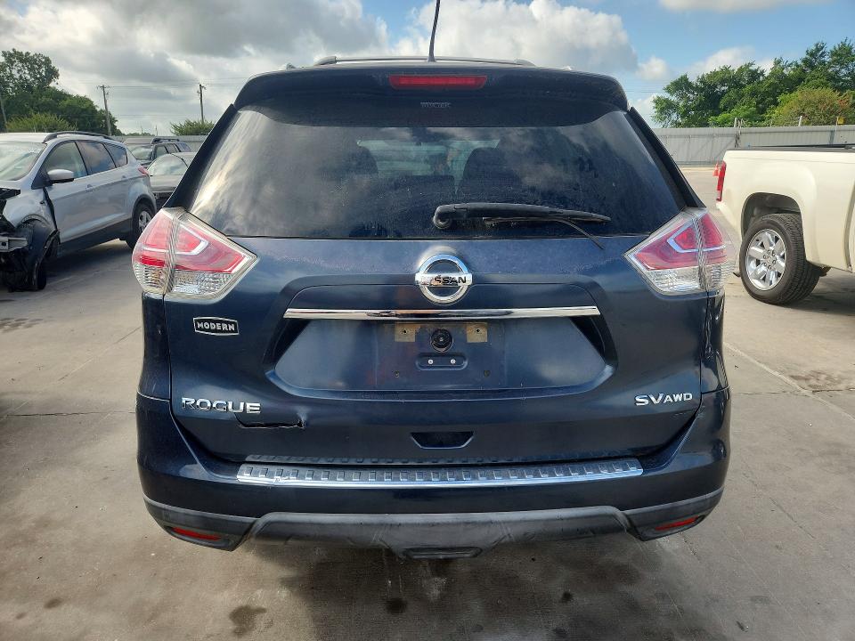2016 Nissan Rogue VIN KNMAT2MV7GP626255 COPART salvage auction — FRONT END, Tx - Salvage Vehicle Title, sold $650 on 2026-07-16 (photo 6)