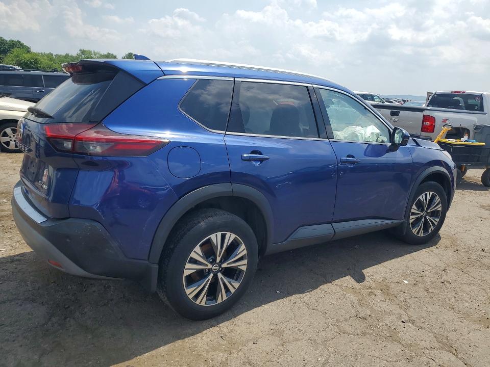 2021 Nissan Rogue VIN JN8AT3BB6MW206524 COPART salvage auction — FRONT END, Pa - Cert Of Title, sold $2,950 on 2026-07-10 (photo 3)