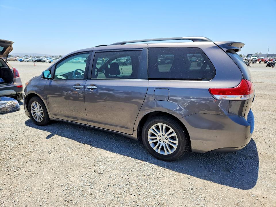 2014 Toyota Sienna VIN 5TDYK3DC8ES425246 COPART salvage auction — FRONT END, Ca - Salvage Certificate, sold $225 on 2026-07-21 (photo 2)