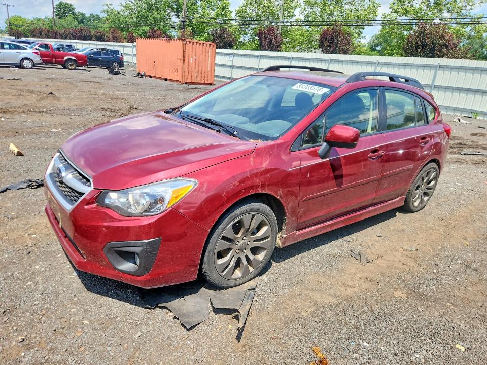 2013 Subaru Impreza VIN JF1GPAS65D2887175 COPART salvage auction — MINOR DENT/SCRATCHES, CT - CERT OF TITLE-REBUILT SALVAGE, sold $600 on 2026-07-24 (photo 1)