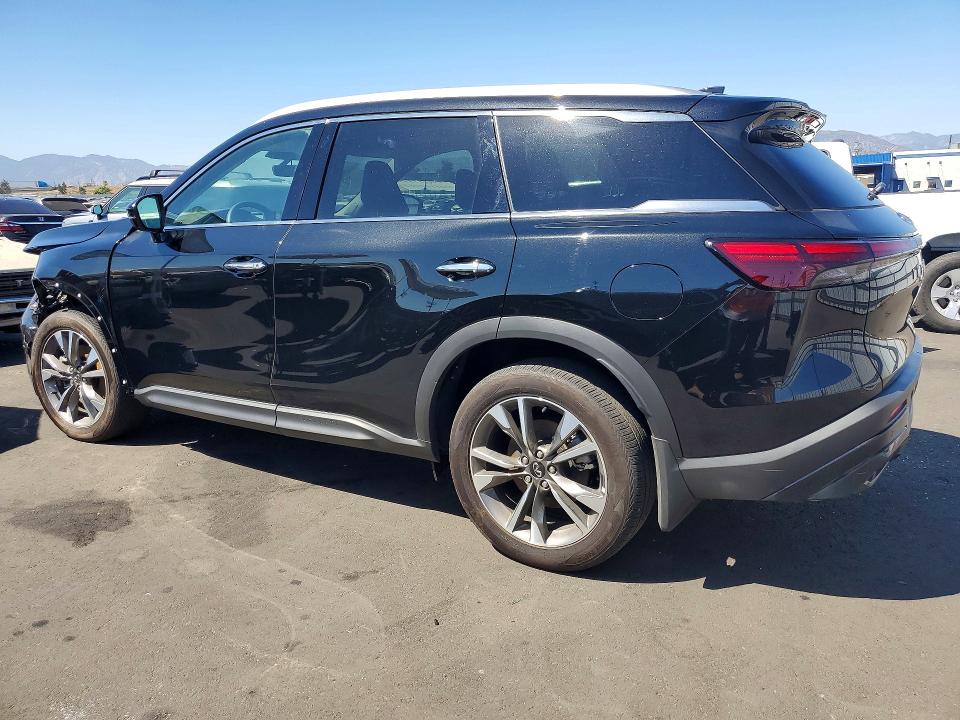 2025 Infiniti Qx60 VIN 5N1AL1FR6SC355792 COPART salvage auction — FRONT END, Ca - Salvage Certificate, sold $16,100 on 2026-07-15 (photo 2)