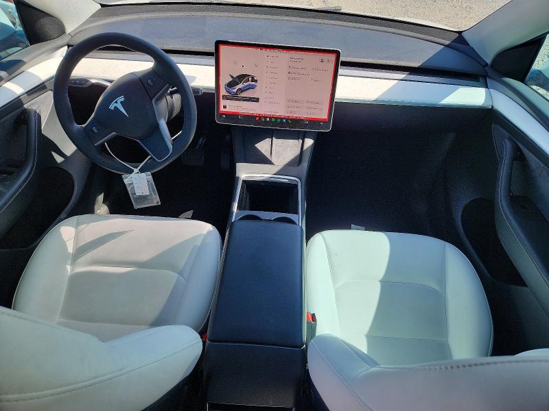 2022 Tesla Model y VIN 7SAYGDEE1NF523145 COPART salvage auction — REAR END, Ut - Salvage Certificate, sold $12,000 on 2026-07-28 (photo 8)