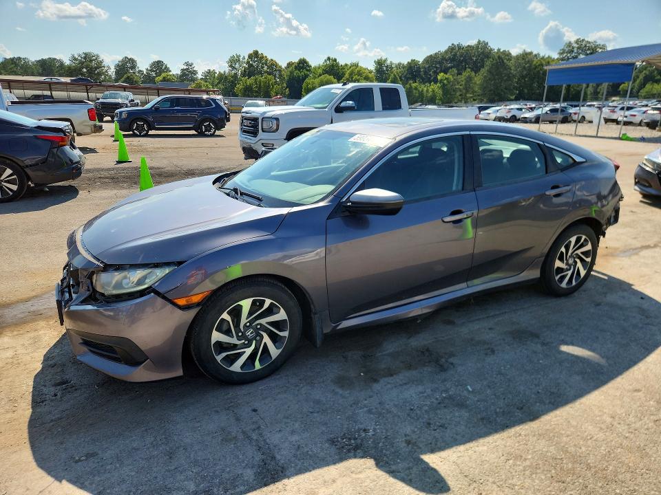 2016 Honda Civic VIN 19XFC2F7XGE074657 COPART salvage auction — REAR END, Ms - Cert Of Title-Salvaged, sold $675 on 2026-07-24 (photo 1)