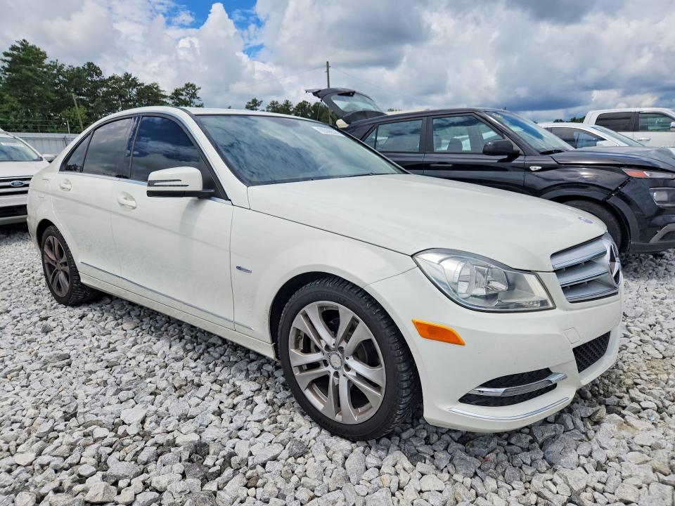 2012 Mercedes-benz C-klasse VIN WDDGF4HB5CR237910 COPART salvage auction — SIDE, Ga - Cert Of Title-Salvage, sold $1,200 on 2026-08-06 (photo 4)