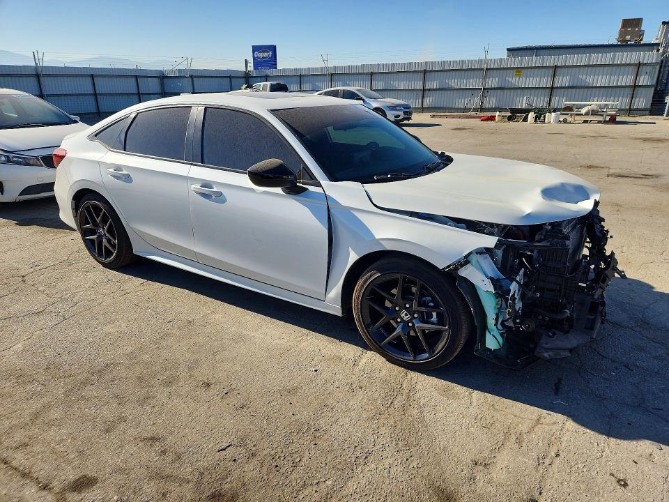 2025 Honda Civic VIN 2HGFE4F85SH351339 COPART salvage auction — FRONT END, Ca - Salvage Certificate, sold $8,300 on 2026-08-21 (photo 4)