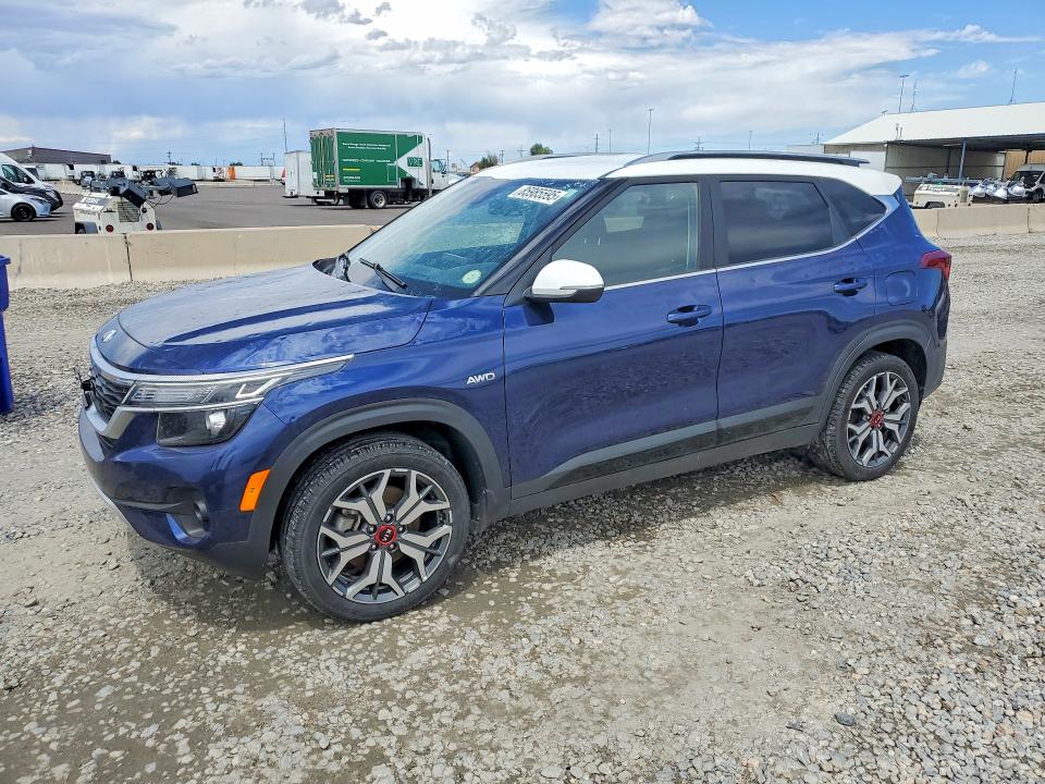 2021 Kia Seltos VIN KNDEUCA24M7192225 COPART salvage auction — HAIL, Co - Certificate Of Title, sold $3,200 on 2026-07-28 (photo 1)