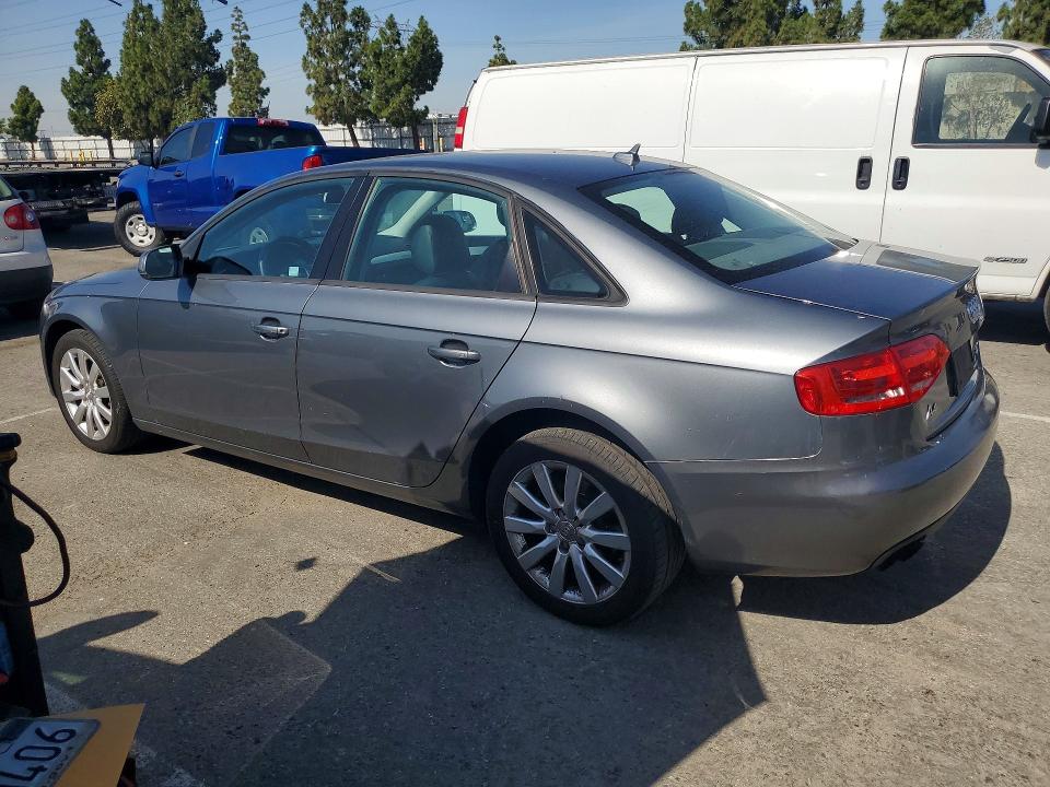 2012 Audi A4 VIN WAUBFAFL8CA047612 COPART salvage auction — MINOR DENT/SCRATCHES, Ca - Dis/Dlr/Exp Only Clean Title, sold $225 on 2026-07-28 (photo 2)