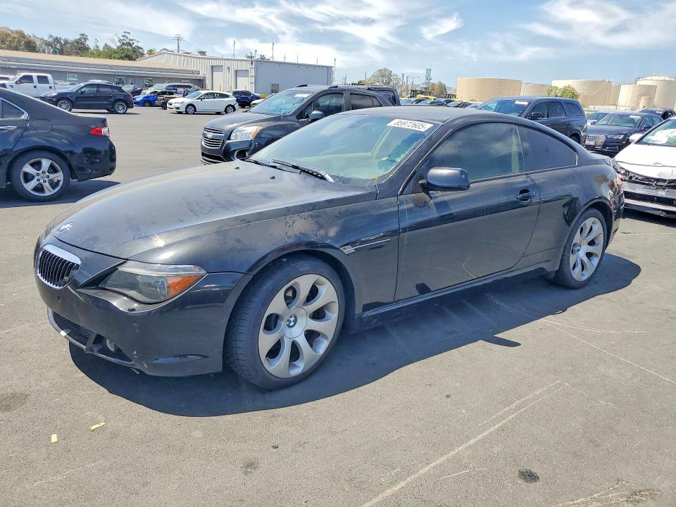2006 BMW 6 series VIN WBAEH13476CR49844 COPART salvage auction — REAR END, Ca - Salvage Certificate, sold $300 on 2026-07-13 (photo 1)