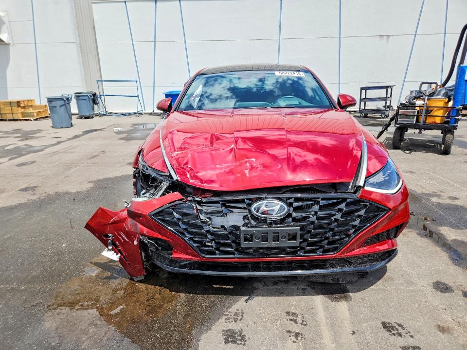 2023 Hyundai Sonata VIN KMHL34J25PA270174 COPART salvage auction — FRONT END, Fl - Certificate Of Destruction, sold $6,000 on 2026-07-20 (photo 5)