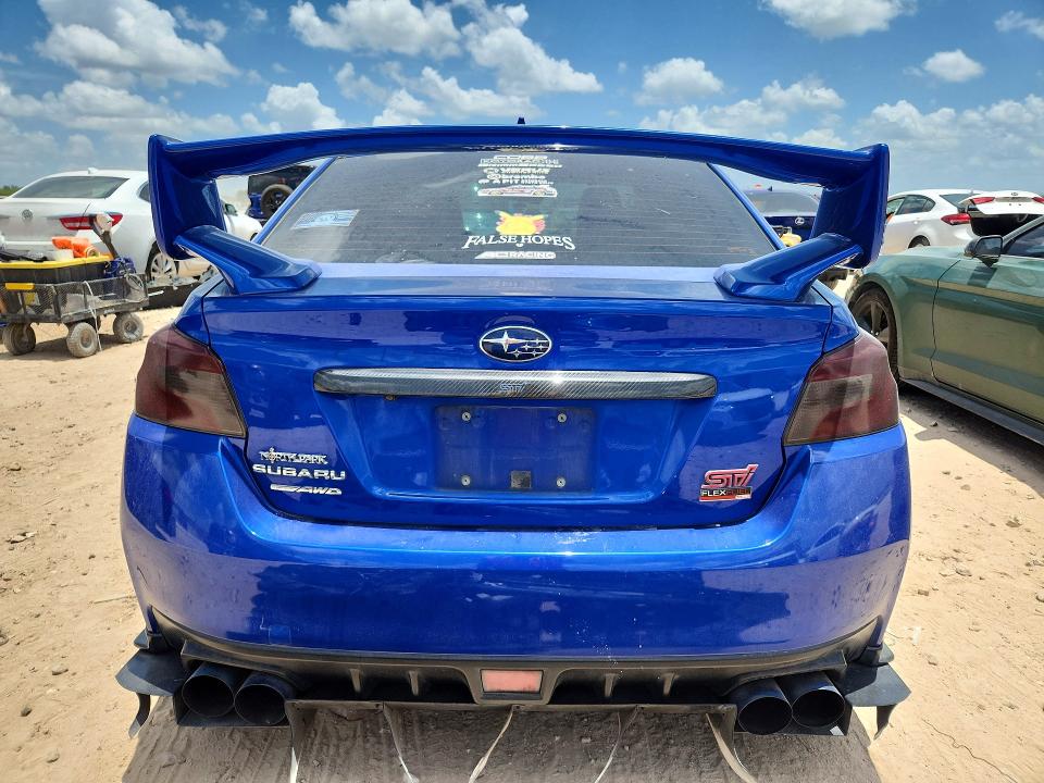 2019 Subaru Wrx VIN JF1VA2S64K9819548 COPART salvage auction — FRONT END, Tx - Salvage Vehicle Title, sold $7,500 on 2026-07-16 (photo 6)