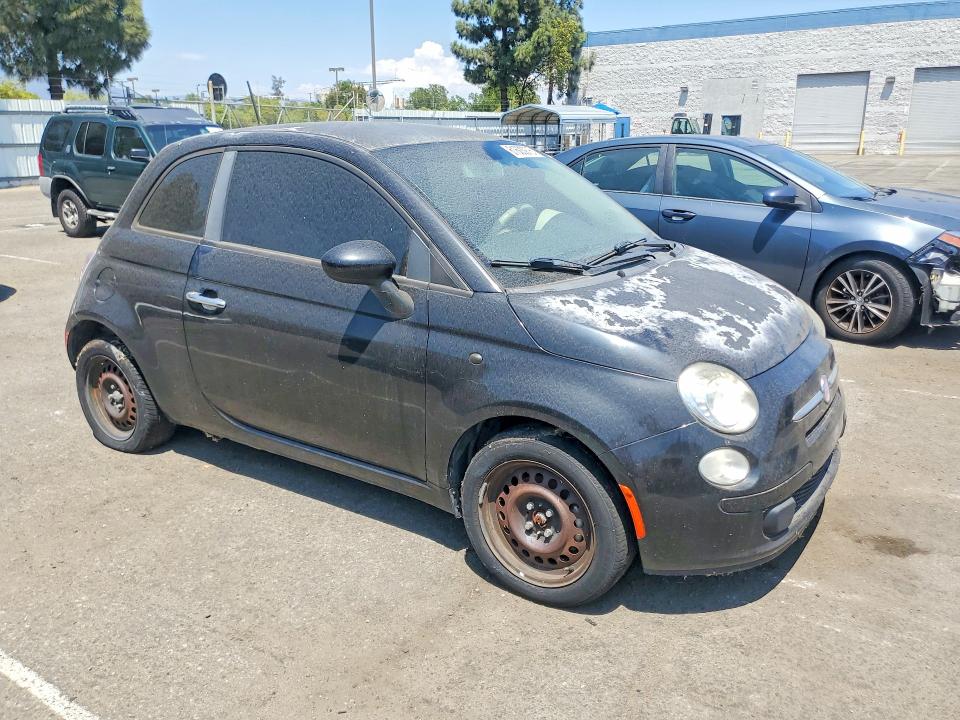 2012 Fiat 500 VIN 3C3CFFAR6CT314002 COPART salvage auction — MECHANICAL, Ca - Salvage Certificate, sold $225 on 2026-08-18 (photo 4)