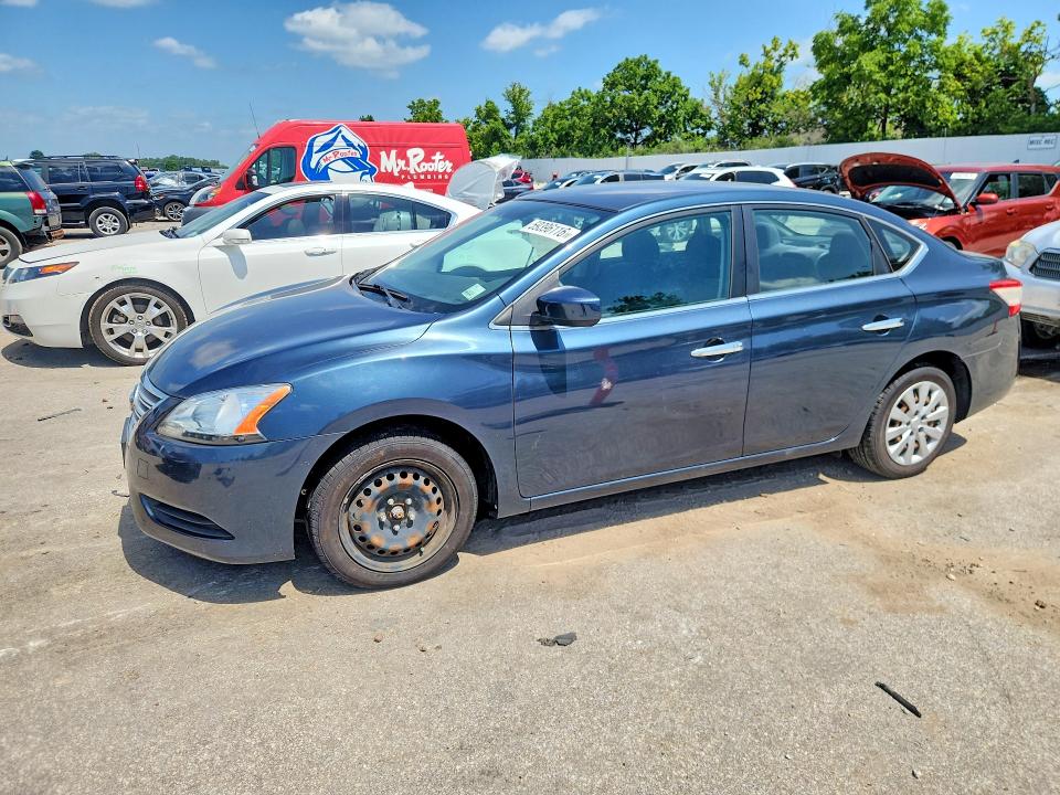 2013 Nissan Sentra VIN 3N1AB7AP9DL706088 COPART salvage auction — MINOR DENT/SCRATCHES, Mo - Certificate Of Title, sold $1,000 on 2026-07-22 (photo 1)