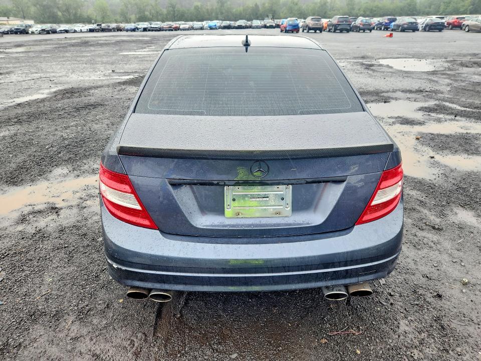 2011 Mercedes-benz C class VIN WDDGF8BB5BR186780 COPART salvage auction — WATER/FLOOD, CT - CERT OF TITLE-FLOOD SALVAGE, sold $525 on 2026-08-14 (photo 6)