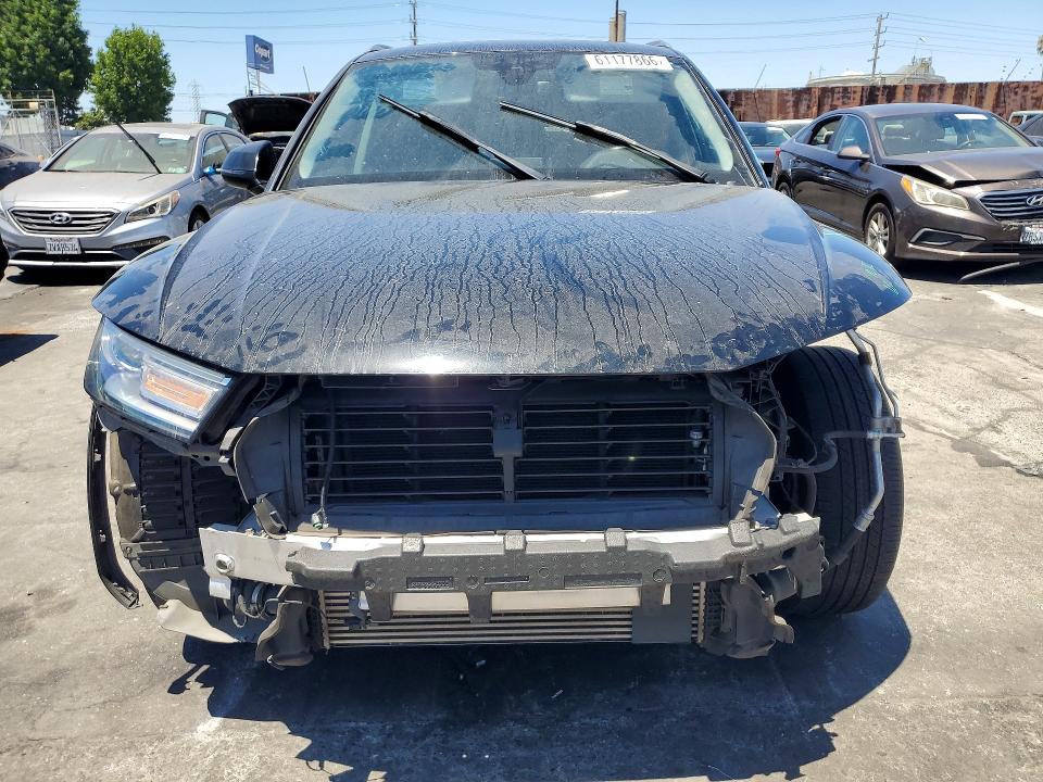 2019 Audi Q5 VIN WA1ANAFY2K2023564 COPART salvage auction — FRONT END, Ca - Salvage Certificate, sold $5,900 on 2026-07-31 (photo 5)