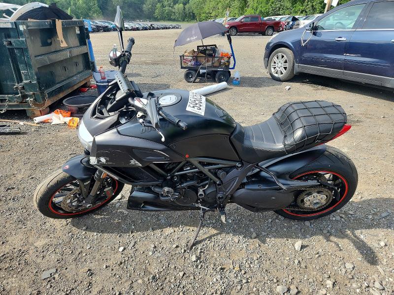 2015 Ducati Diavel VIN ZDM13BSW7FB022099 COPART salvage auction — SIDE, Ny - Mv-907A Salvage Certificate, sold $3,900 on 2026-07-16 (photo 3)