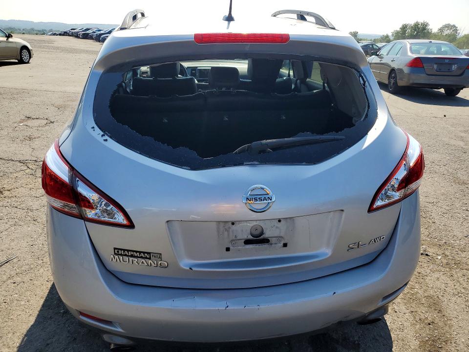 2013 Nissan Murano VIN JN8AZ1MW7DW319174 COPART salvage auction — VANDALISM, Pa - Certificate Of Salvage, sold $175 on 2026-07-28 (photo 6)