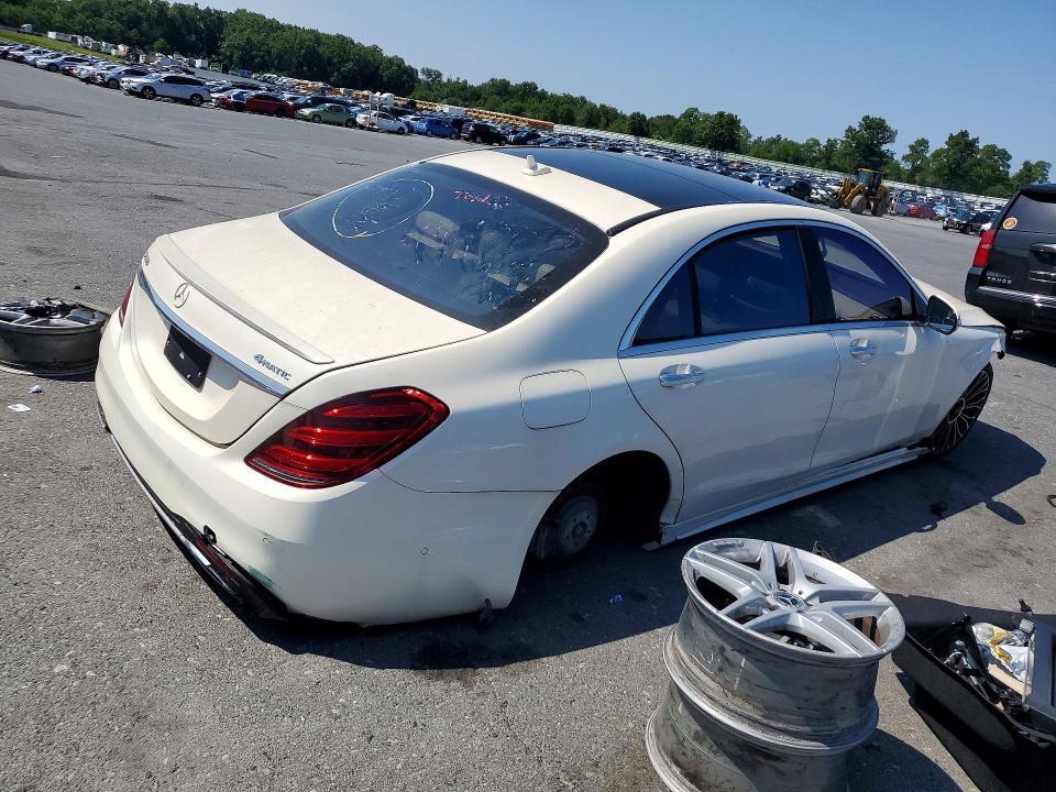 2019 Mercedes-benz S-klasse VIN WDDUG8GB0KA444503 COPART salvage auction — FRONT END, In - Certificate Of Title, sold $11,800 on 2026-08-04 (photo 3)