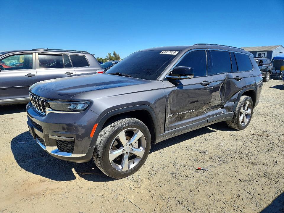2021 Jeep Grand cherokee l VIN 1C4RJKBG5M8138537 — COPART salvage auction photo