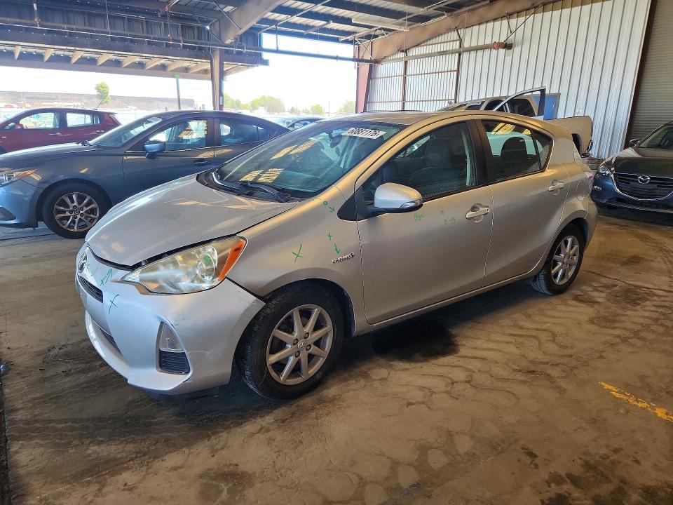 2013 Toyota Prius VIN JTDKDTB31D1539880 COPART salvage auction — FRONT END, Ca - Salvage Certificate, sold $3,350 on 2026-07-16 (photo 1)