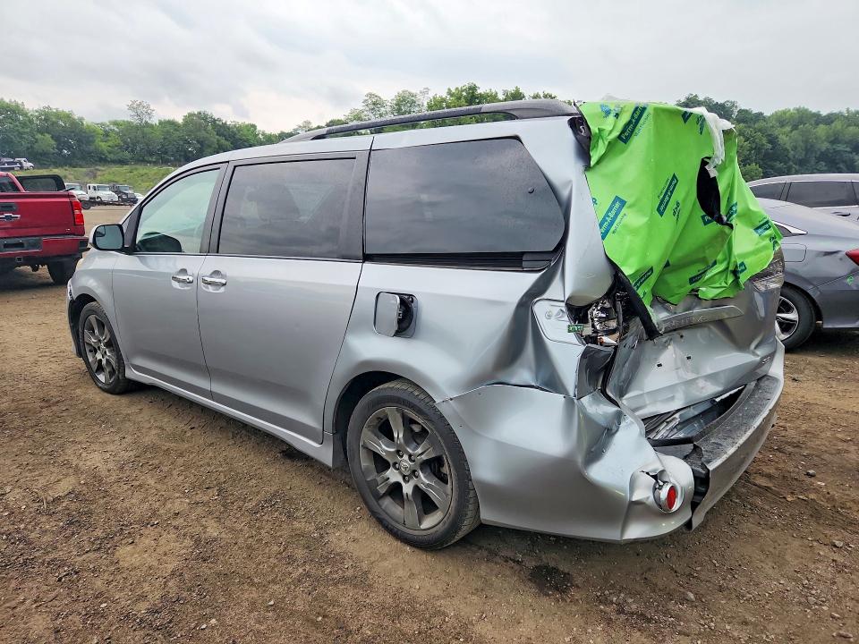 2015 Toyota Sienna VIN 5TDXK3DC1FS528473 COPART salvage auction — REAR END, Ny - Mv-907A Salvage Certificate, sold $325 on 2026-07-28 (photo 2)