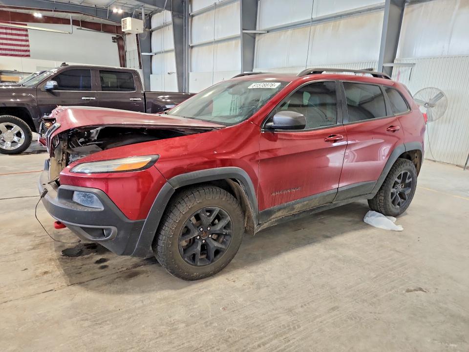 2014 Jeep Cherokee VIN 1C4PJMBSXEW277230 COPART salvage auction — FRONT END, Ne - Cert Of Title-Salvage, sold $225 on 2026-08-18 (photo 1)