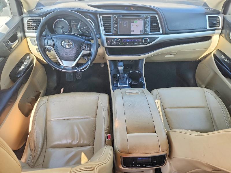 2015 Toyota Highlander VIN 5TDJKRFH7FS177070 COPART salvage auction — FRONT END, Tn - Certificate Of Title, sold $15,012 on 2026-07-30 (photo 8)
