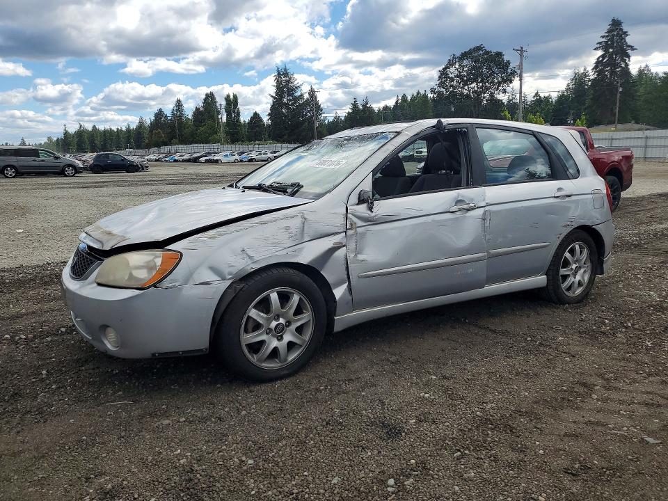 2005 Kia Spectra VIN KNAFE161755113808 COPART salvage auction — FRONT END, WA - BILL OF SALE, sold $250 on 2026-07-31 (photo 1)