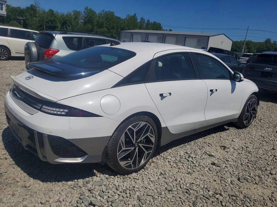 2024 Hyundai Ioniq 6 VIN KMHM34AC6RA075717 COPART salvage auction — FRONT END, Ma - Cert Of Title-Salvage, sold $10,500 on 2026-08-26 (photo 3)