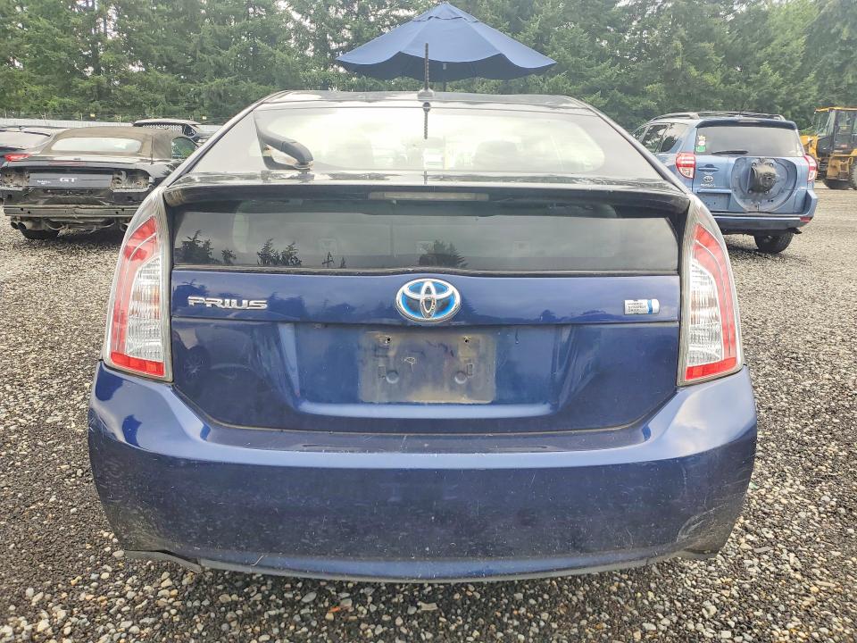2013 Toyota Prius VIN JTDKN3DU5D1621758 COPART salvage auction — MECHANICAL, Wa - Vehicle Cert Of Ownership-Titl, sold $1,400 on 2026-07-31 (photo 6)