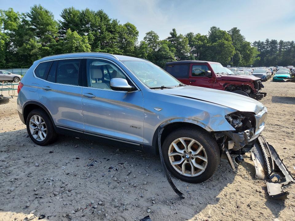 2011 BMW X3 VIN 5UXWX7C52BLT78729 COPART salvage auction — FRONT END, MA - CERT OF TITLE-RECONSTRCTD COLL, sold $325 on 2026-07-23 (photo 4)