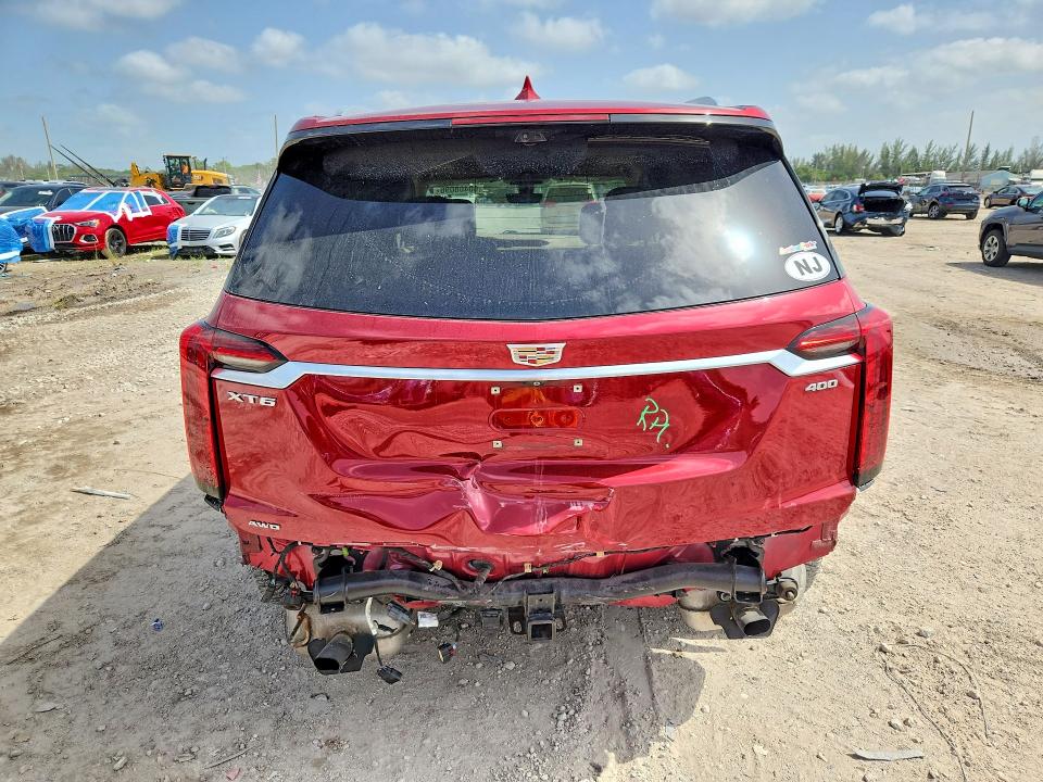 2020 Cadillac Xt6 VIN 1GYKPFRSXLZ208960 COPART salvage auction — FRONT END, Fl - Cert Of Title Slvg Rebuildable, sold $9,200 on 2026-08-20 (photo 6)