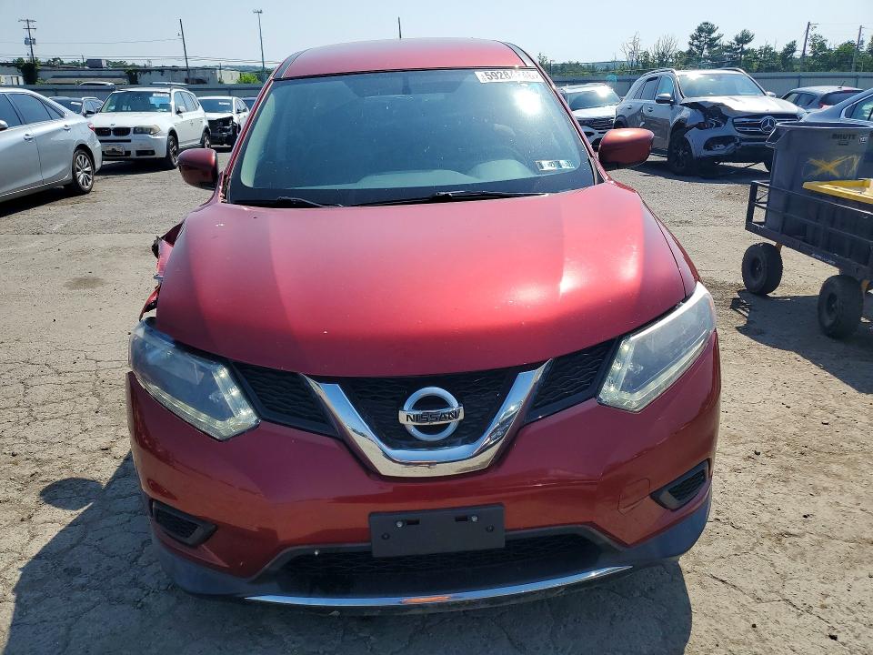 2016 Nissan Rogue VIN KNMAT2MV5GP621541 COPART salvage auction — FRONT END, Salvage Title, sold $1,150 on 2026-07-17 (photo 5)