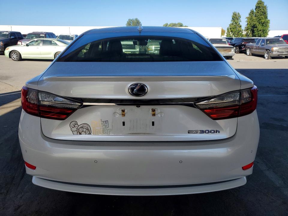 2018 Lexus Es 300h VIN JTHBW1GG0J2174574 COPART salvage auction — REAR END, Ca - Salvage Certificate, sold $2,600 on 2026-07-28 (photo 6)