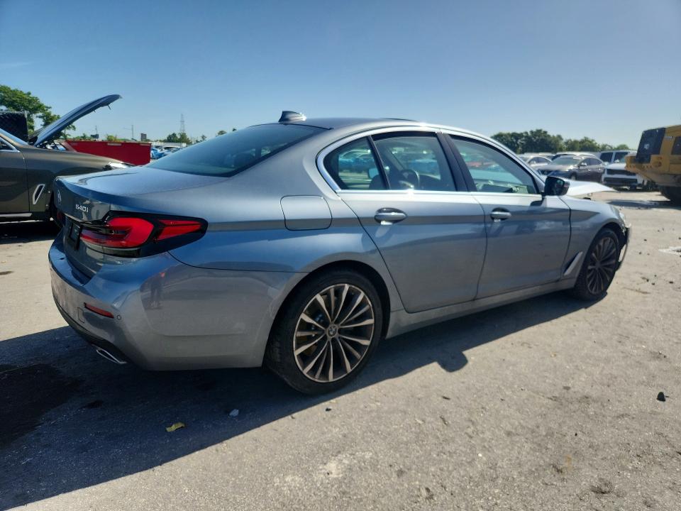 2022 BMW 5er VIN WBA53BJ0XNWX49493 COPART salvage auction — FRONT END, Fl - Cert Of Title Slvg Rebuildable, sold $17,300 on 2026-08-11 (photo 3)