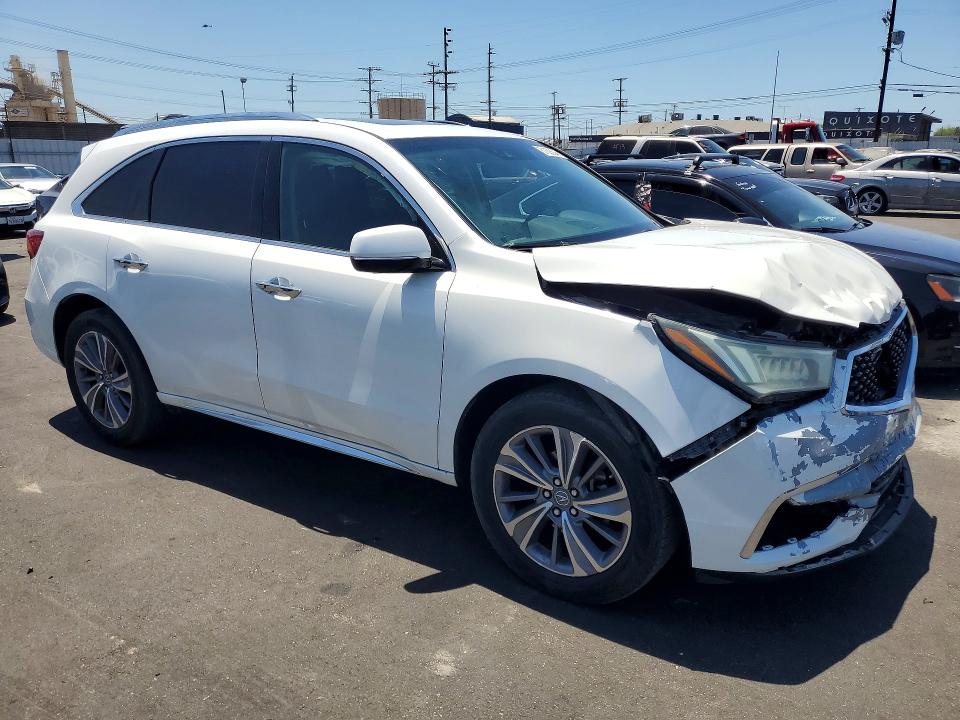 2020 Acura Mdx VIN 5J8YD4H8XLL001119 COPART salvage auction — FRONT END, Ca - Salvage Certificate, sold $3,000 on 2026-07-29 (photo 4)