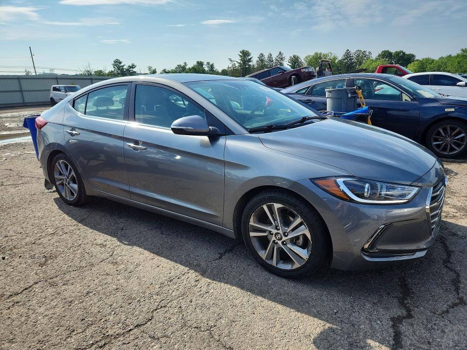 2017 Hyundai Elantra VIN KMHD84LF6HU355739 COPART salvage auction — REAR END, Pa - Certificate Of Salvage, sold $4,200 on 2026-07-17 (photo 4)