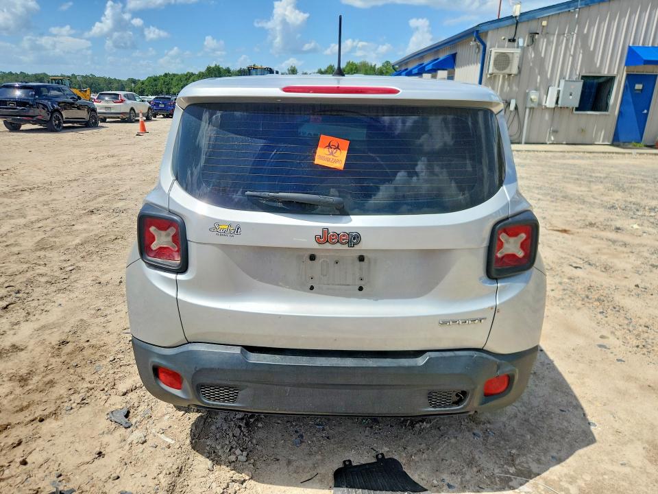2015 Jeep Renegade VIN ZACCJAATXFPB31058 COPART salvage auction — FRONT END, Ga - Cert Of Title-Salvage, sold $625 on 2026-08-07 (photo 6)