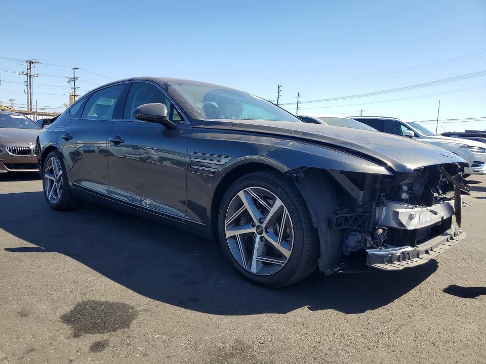 2025 Genesis G80 VIN KMTGE4SD6SU292189 COPART salvage auction — FRONT END, Ca - Salvage Certificate, sold $17,100 on 2026-09-30 (photo 4)