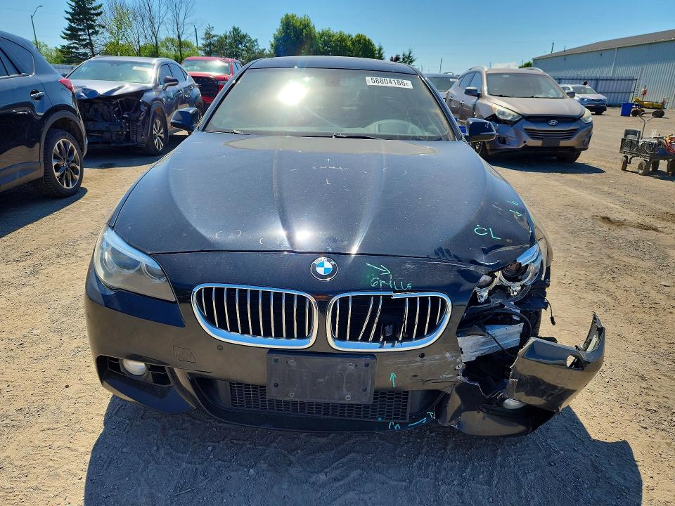 2014 BMW 5er VIN WBAFV3C56ED685655 COPART salvage auction — FRONT END, On - Permit No Brand - Unfit, sold $3,850 on 2026-07-30 (photo 5)