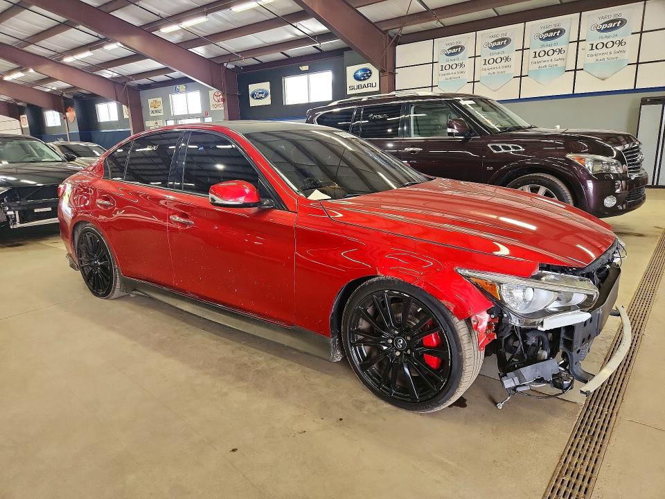2017 Infiniti Q50 VIN JN1FV7AR0HM871909 COPART salvage auction — FRONT END, Wv - Certificate Of Title (P), sold $6,000 on 2026-07-24 (photo 4)
