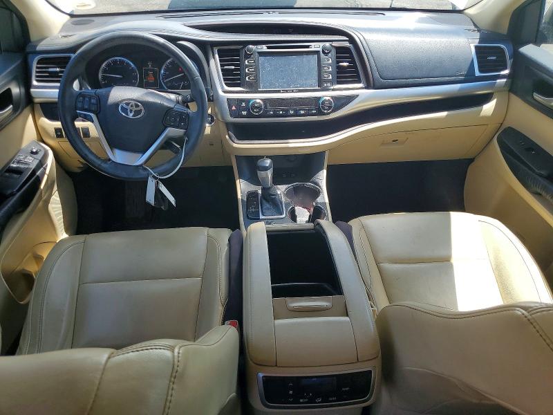 2016 Toyota Highlander VIN 5TDJKRFH2GS267258 COPART salvage auction — FRONT END, Co - Salvage Title, sold $8,500 on 2026-07-30 (photo 8)