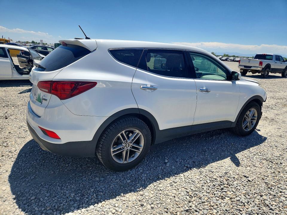 2018 Hyundai Santa fe VIN 5XYZTDLB2JG557216 COPART salvage auction — FRONT END, Co - Salvage Title, sold $750 on 2026-07-28 (photo 3)