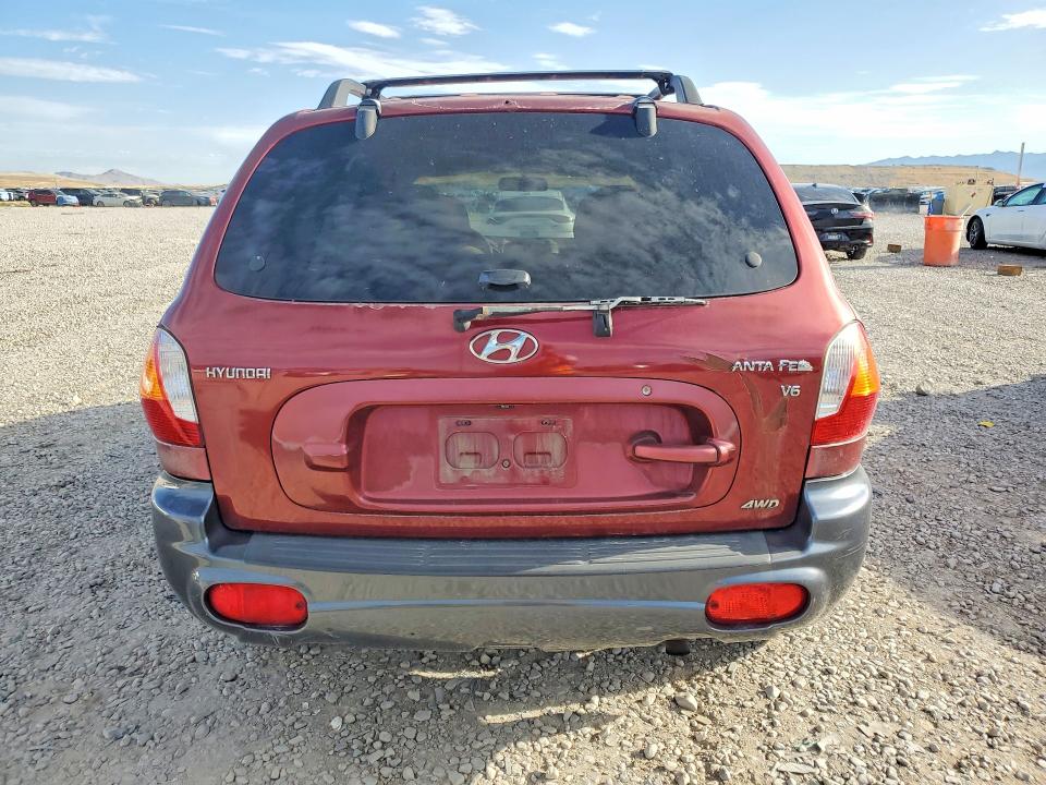 2004 Hyundai Santa fe VIN KM8SC73D74U624623 COPART salvage auction — REAR END, Ut - Certificate Of Title, sold $200 on 2026-07-07 (photo 6)