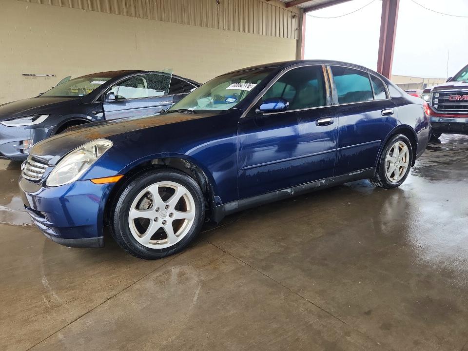 2004 Infiniti G VIN JNKCV51F14M714019 COPART salvage auction — NORMAL WEAR, TX - CERTIFICATE OF TITLE, sold $475 on 2026-07-30 (photo 1)