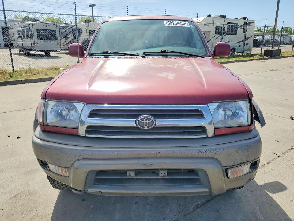 1999 Toyota 4runner VIN JT3HN87R0X0208515 COPART salvage auction — FRONT END, Ca - Salvage Certificate, sold $2,300 on 2026-07-13 (photo 5)